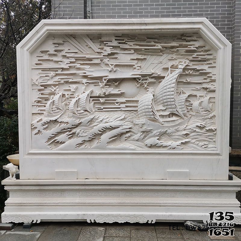 影壁雕塑-庭院浮雕影壁裝飾壁畫墻畫一帆風(fēng)順 影壁雕塑-庭院浮雕影壁裝飾壁畫墻畫一帆風(fēng)順高清圖片