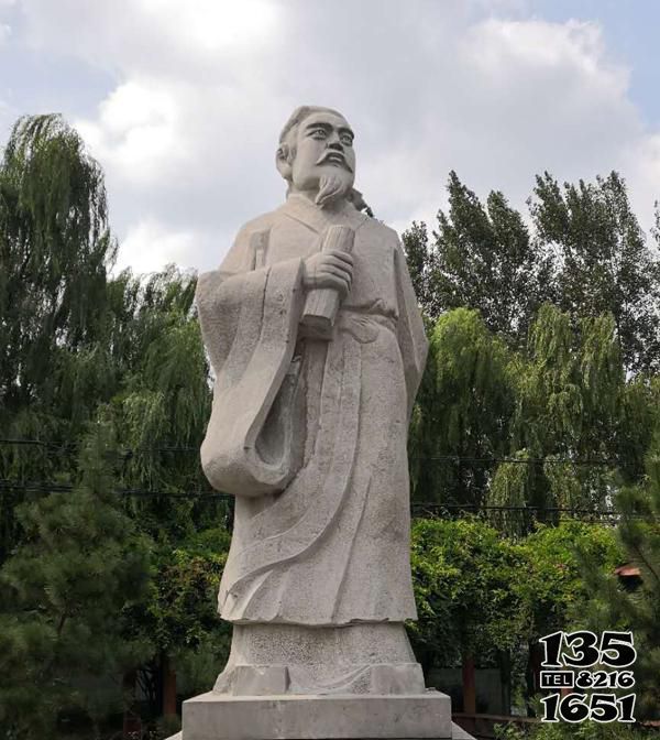 鄭玄雕塑-東漢末年儒家學者鄭玄石大理石景觀雕塑 鄭玄雕塑-東漢末年儒家學者鄭玄石大理石景觀雕塑高清圖片