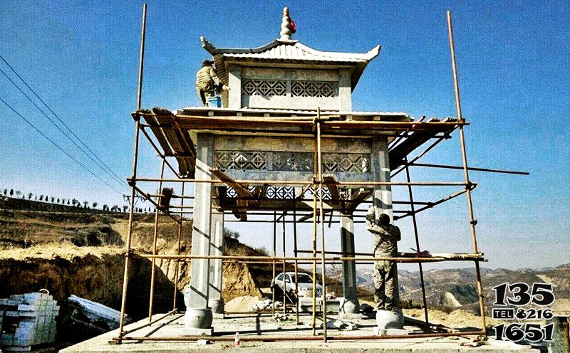 涼亭雕塑-景區(qū)山頂擺放新中式雙層涼亭雕塑 涼亭雕塑-景區(qū)山頂擺放新中式雙層涼亭雕塑高清圖片