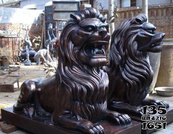 獅子雕塑-大型不銹鋼銅雕仿真動物獅子雕塑 獅子雕塑-大型不銹鋼銅雕仿真動物獅子雕塑高清圖片