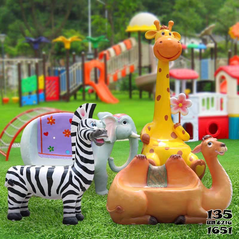 座椅雕塑-公園景區玻璃鋼彩繪動物座椅雕塑 座椅雕塑-公園景區玻璃鋼彩繪動物座椅雕塑高清圖片