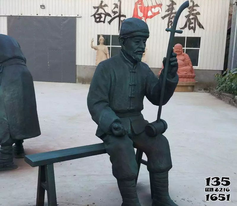 拉二胡雕塑-廣場(chǎng)人物銅雕坐著拉二胡雕塑 拉二胡雕塑-廣場(chǎng)人物銅雕坐著拉二胡雕塑高清圖片