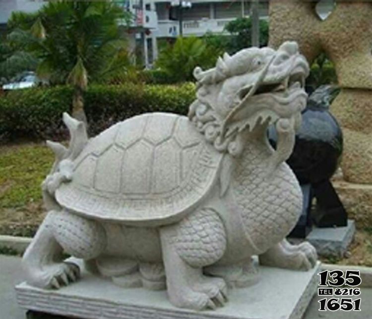 龍龜雕塑-公園里擺放的砂石石雕創意龍龜雕塑 龍龜雕塑-公園里擺放的砂石石雕創意龍龜雕塑高清圖片