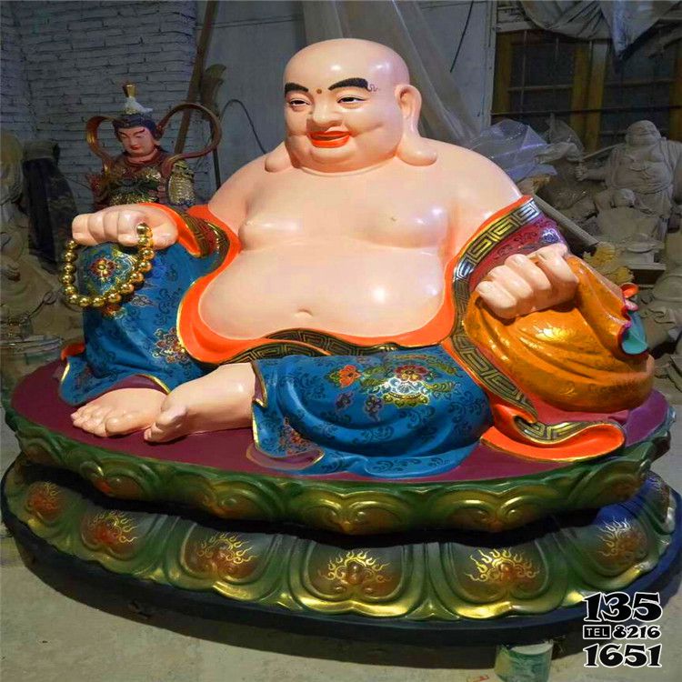 彌勒佛雕塑-大型戶外寺廟玻璃鋼彩繪坐著的彌勒佛雕塑 彌勒佛雕塑-大型戶外寺廟玻璃鋼彩繪坐著的彌勒佛雕塑高清圖片