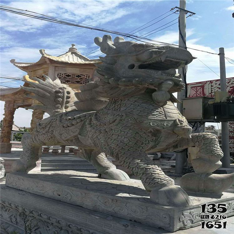 麒麟雕塑-景區廣場大型石雕神獸麒麟雕塑 麒麟雕塑-景區廣場大型石雕神獸麒麟雕塑高清圖片