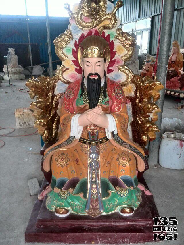 玉帝雕塑-純銅寺廟彩繪供奉菩薩玉帝雕塑 玉帝雕塑-純銅寺廟彩繪供奉菩薩玉帝雕塑高清圖片
