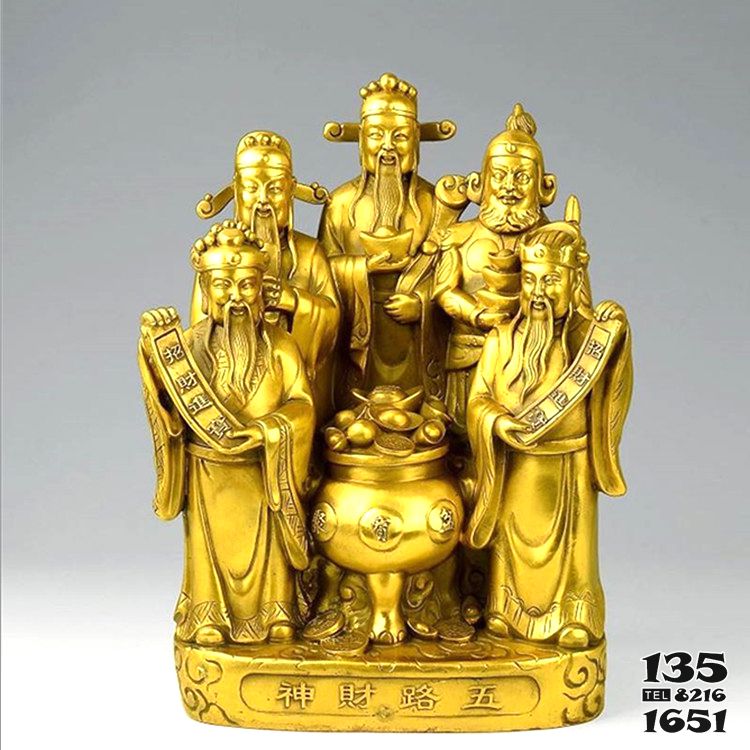 財(cái)神雕塑-不銹鋼仿銅家居公司開業(yè)招財(cái)五路財(cái)神雕塑 財(cái)神雕塑-不銹鋼仿銅家居公司開業(yè)招財(cái)五路財(cái)神雕塑高清圖片