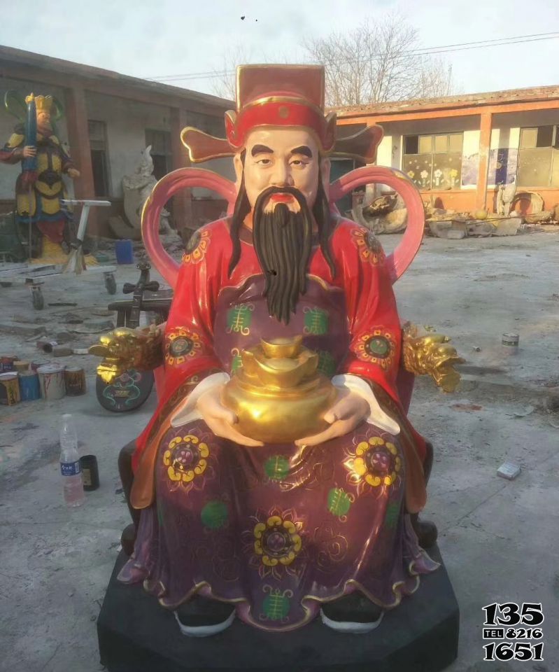 財神雕塑-企業(yè)招財玻璃鋼彩繪財神雕塑 財神雕塑-企業(yè)招財玻璃鋼彩繪財神雕塑