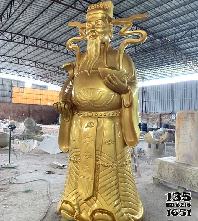 財神雕塑-寺廟大型不銹鋼噴金烤漆神佛財神雕塑 財神雕塑-寺廟大型不銹鋼噴金烤漆神佛財神雕塑高清圖片