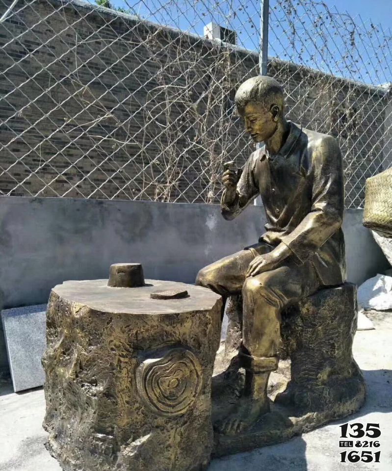 茶雕塑-公園仿真人物銅雕品茶雕塑 茶雕塑-公園仿真人物銅雕品茶雕塑高清圖片