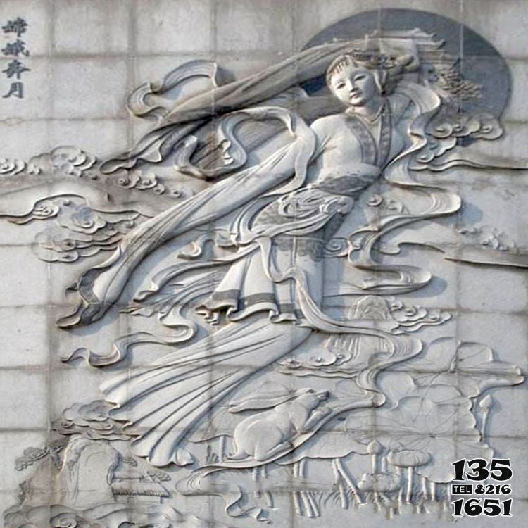 嫦娥雕塑-別墅園林嫦娥奔月浮雕大理石石刻神話人物壁畫 嫦娥雕塑-別墅園林嫦娥奔月浮雕大理石石刻神話人物壁畫高清圖片