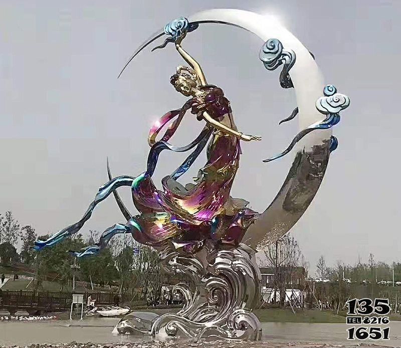 嫦娥雕塑-城市廣場(chǎng)烤漆不銹鋼嫦娥奔月雕塑 嫦娥雕塑-城市廣場(chǎng)烤漆不銹鋼嫦娥奔月雕塑高清圖片