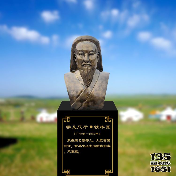 成吉思汗雕塑-玻璃鋼鐵木真頭像雕塑成吉思汗雕塑 成吉思汗雕塑-玻璃鋼鐵木真頭像雕塑成吉思汗雕塑高清圖片