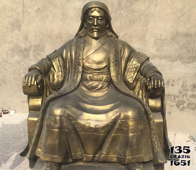 成吉思汗雕塑-古代名人銅雕園林成吉思汗雕塑 成吉思汗雕塑-古代名人銅雕園林成吉思汗雕塑高清圖片