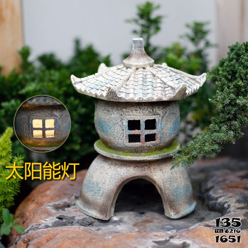 燈籠雕塑-中式庭院石燈陽臺石雕燈新中式露天草坪水景圓形燈小品 燈籠雕塑-中式庭院石燈陽臺石雕燈新中式露天草坪水景圓形燈小品高清圖片