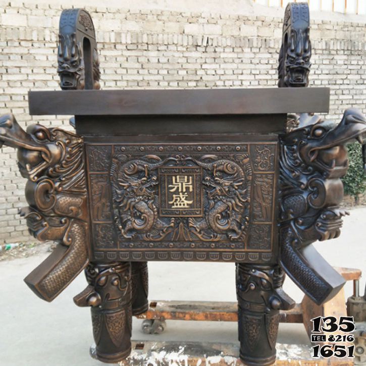 鼎雕塑-不銹鋼仿銅城市廣場大型鼎雕塑 鼎雕塑-不銹鋼仿銅城市廣場大型鼎雕塑高清圖片
