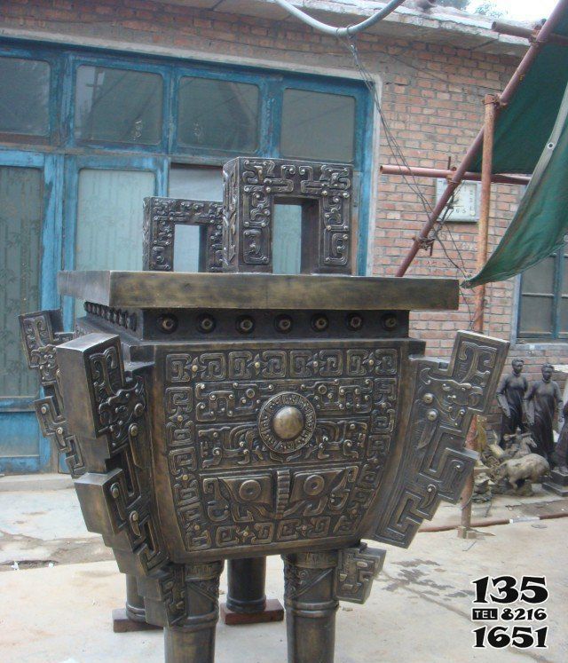 鼎雕塑-景區大型仿古浮雕不銹鋼仿銅鼎雕塑 鼎雕塑-景區大型仿古浮雕不銹鋼仿銅鼎雕塑