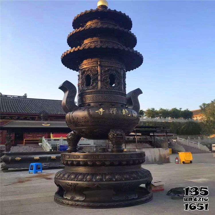 鼎雕塑-寺廟大型創意不銹鋼仿銅塔型鼎雕塑 鼎雕塑-寺廟大型創意不銹鋼仿銅塔型鼎雕塑
