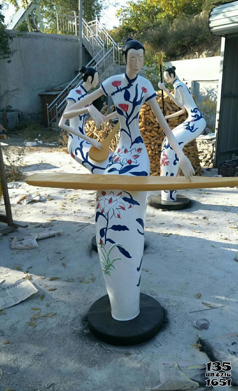 梅蘭竹菊雕塑-玻璃鋼公園梅蘭竹菊抽象人物雕塑 梅蘭竹菊雕塑-玻璃鋼公園梅蘭竹菊抽象人物雕塑高清圖片