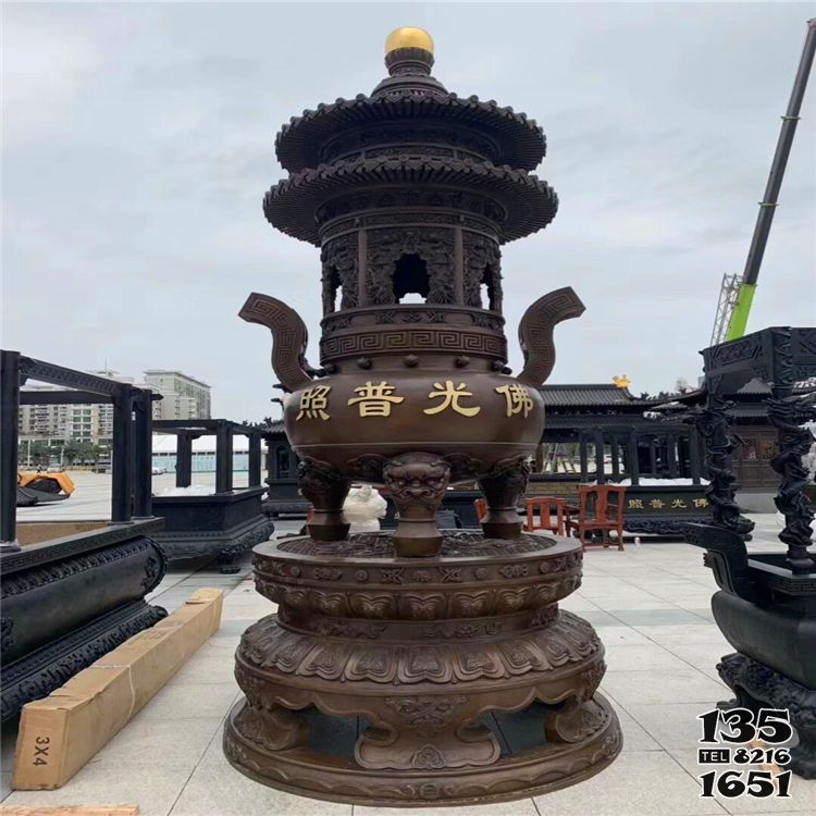 香爐雕塑-戶外景區銅雕寺廟香爐雕塑 香爐雕塑-戶外景區銅雕寺廟香爐雕塑高清圖片