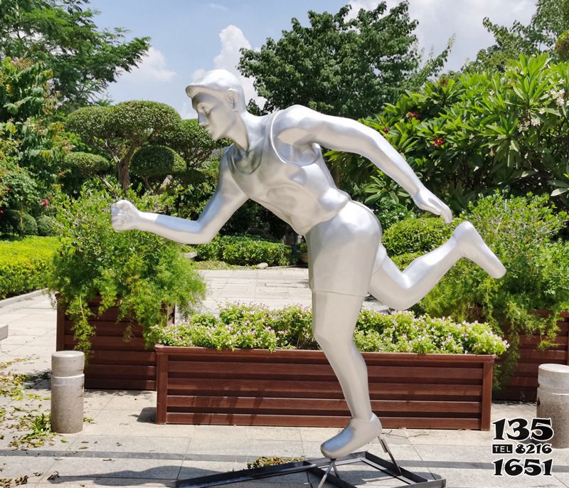 人物雕塑-公園景區不銹鋼運動競技戶外奔跑的人物雕塑 人物雕塑-公園景區不銹鋼運動競技戶外奔跑的人物雕塑