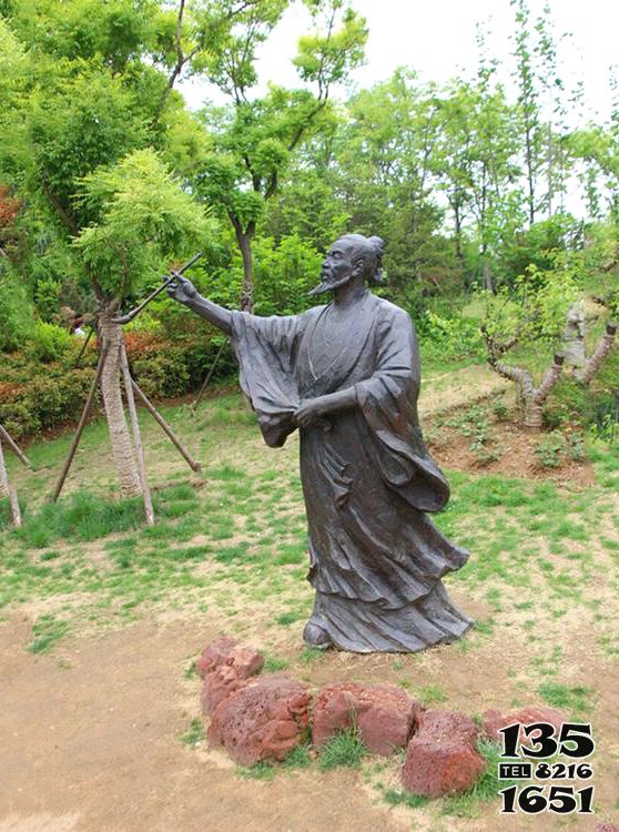 吳道子雕塑-公園廣場中國歷史名人唐代著名繪畫大師吳道子銅雕塑 吳道子雕塑-公園廣場中國歷史名人唐代著名繪畫大師吳道子銅雕塑