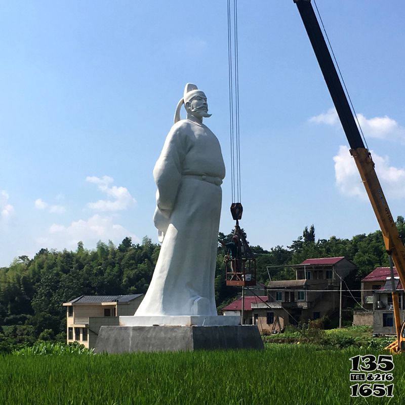 李白石雕像-景區(qū)公園大型漢白玉詩仙李白雕塑 李白石雕像-景區(qū)公園大型漢白玉詩仙李白雕塑高清圖片