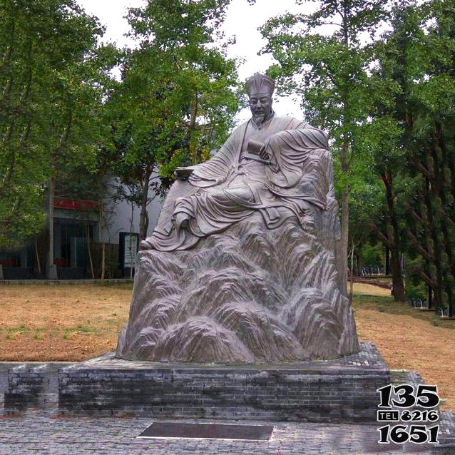 歐陽修雕塑-公園名人銅雕塑像 歐陽修雕塑-公園名人銅雕塑像