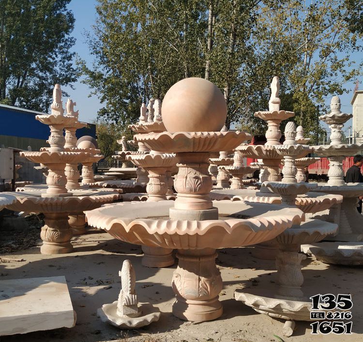 噴泉雕塑-公園酒店砂巖石雕水景裝飾品多層噴泉雕塑 噴泉雕塑-公園酒店砂巖石雕水景裝飾品多層噴泉雕塑高清圖片