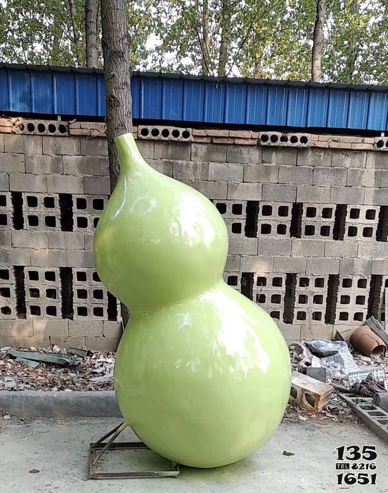 葫蘆雕塑-公園戶外玻璃鋼樹脂仿真葫蘆雕塑 葫蘆雕塑-公園戶外玻璃鋼樹脂仿真葫蘆雕塑高清圖片