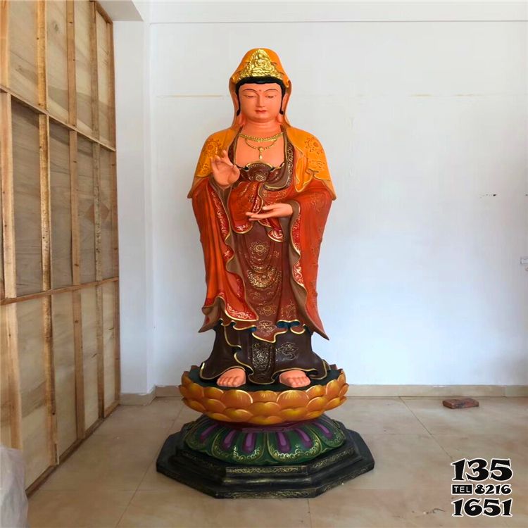 三圣雕塑-玻璃鋼彩繪站立的佛像三圣雕塑 三圣雕塑-玻璃鋼彩繪站立的佛像三圣雕塑高清圖片