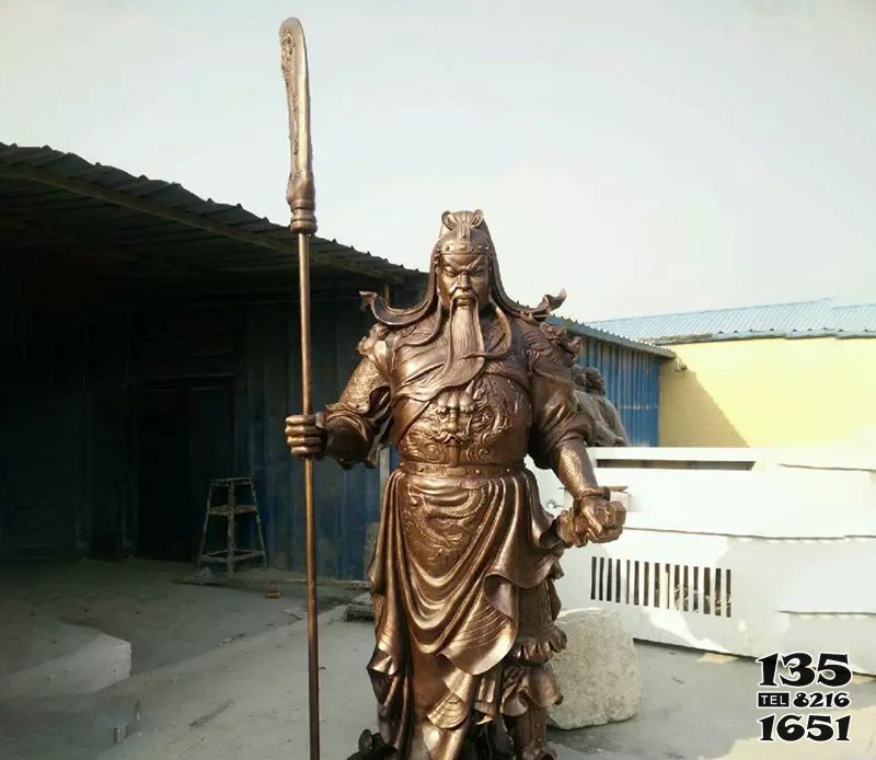 關公雕塑-景區廣場擺放大型銅雕關公雕塑 關公雕塑-景區廣場擺放大型銅雕關公雕塑高清圖片