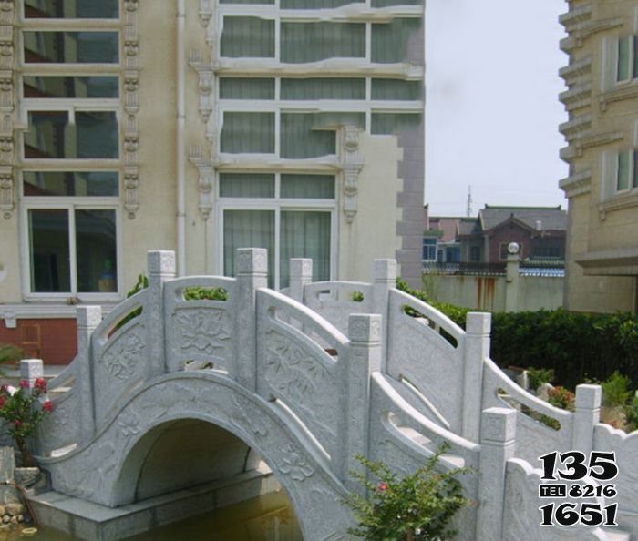 石橋雕塑-小區景觀大理石拱橋雕塑 石橋雕塑-小區景觀大理石拱橋雕塑高清圖片