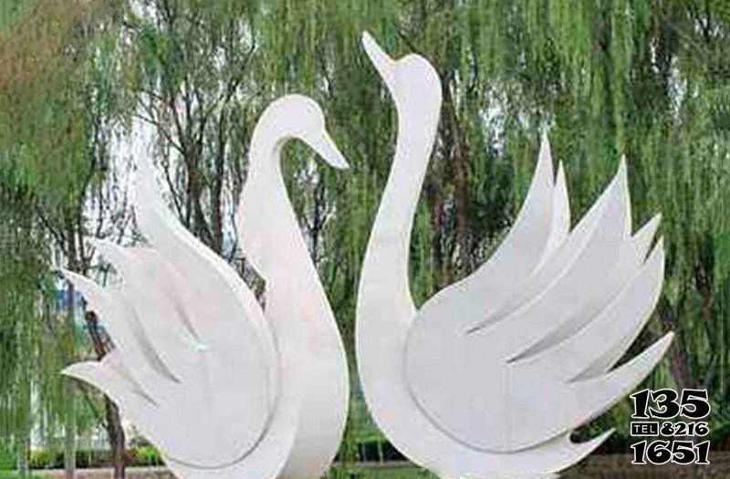 天鵝雕塑-公園創意放飛玻璃鋼天鵝雕塑 天鵝雕塑-公園創意放飛玻璃鋼天鵝雕塑