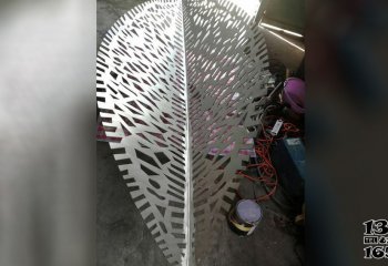 樹雕塑-校園企業擺放不銹鋼抽象樹雕塑