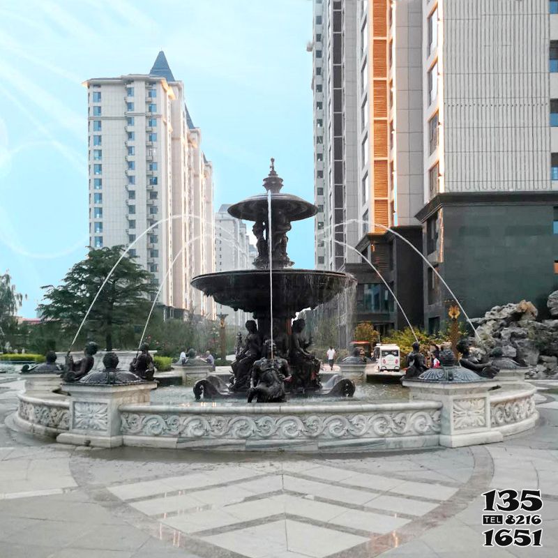 噴泉雕塑-城市廣場歐式水景噴泉景觀雕塑 噴泉雕塑-城市廣場歐式水景噴泉景觀雕塑高清圖片