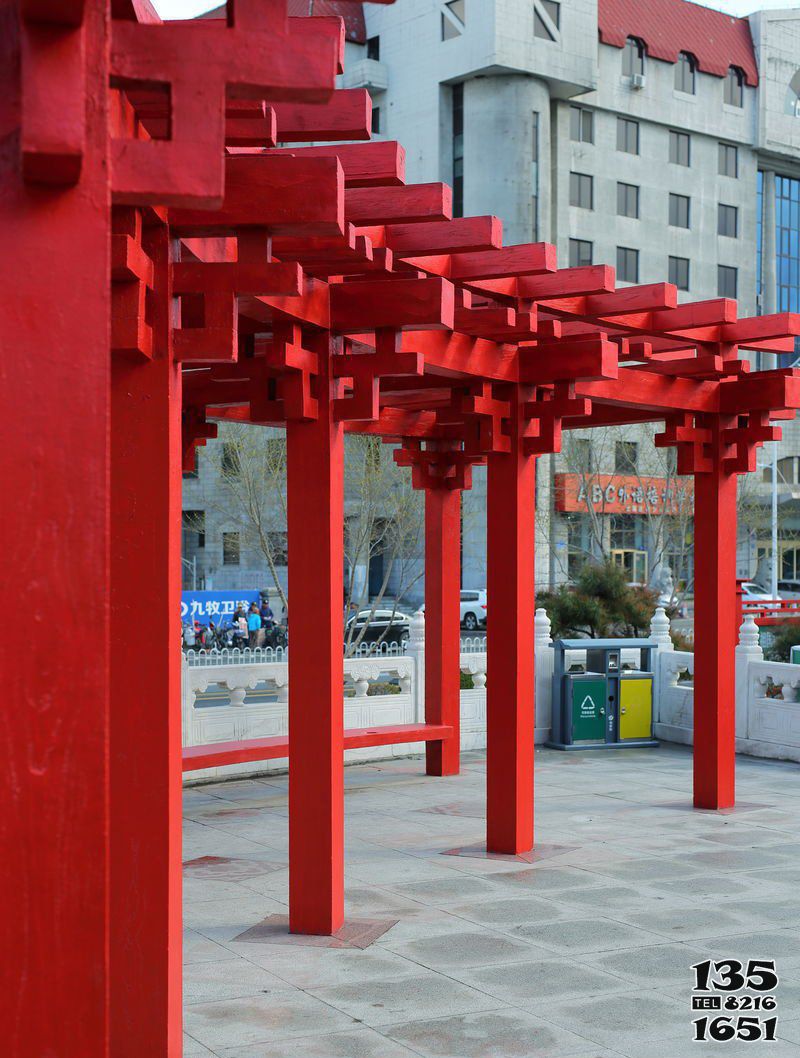 長廊雕塑-不銹鋼中國元素長廊公園景觀雕塑 長廊雕塑-不銹鋼中國元素長廊公園景觀雕塑