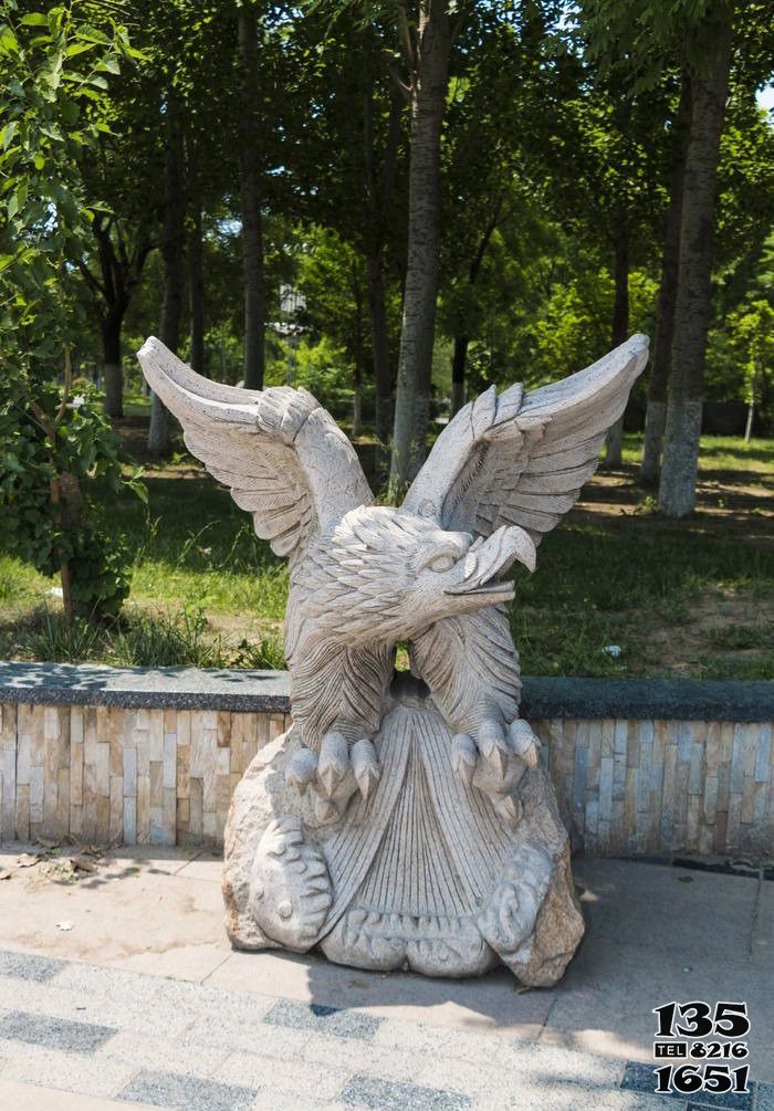 老鷹雕塑-公園擺放大型石雕老鷹雕塑 老鷹雕塑-公園擺放大型石雕老鷹雕塑高清圖片