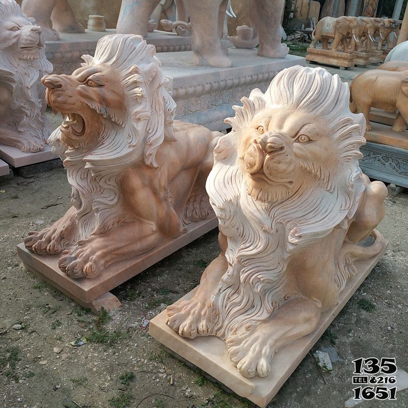 獅子雕塑-廣場(chǎng)大理石石雕仿真鎮(zhèn)宅獅子雕塑 獅子雕塑-廣場(chǎng)大理石石雕仿真鎮(zhèn)宅獅子雕塑高清圖片