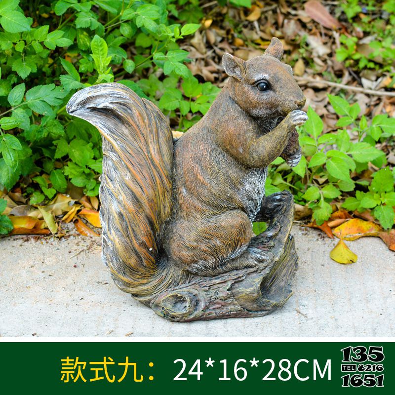 松鼠雕塑-城市街道一只玻璃鋼松鼠雕塑 松鼠雕塑-城市街道一只玻璃鋼松鼠雕塑高清圖片