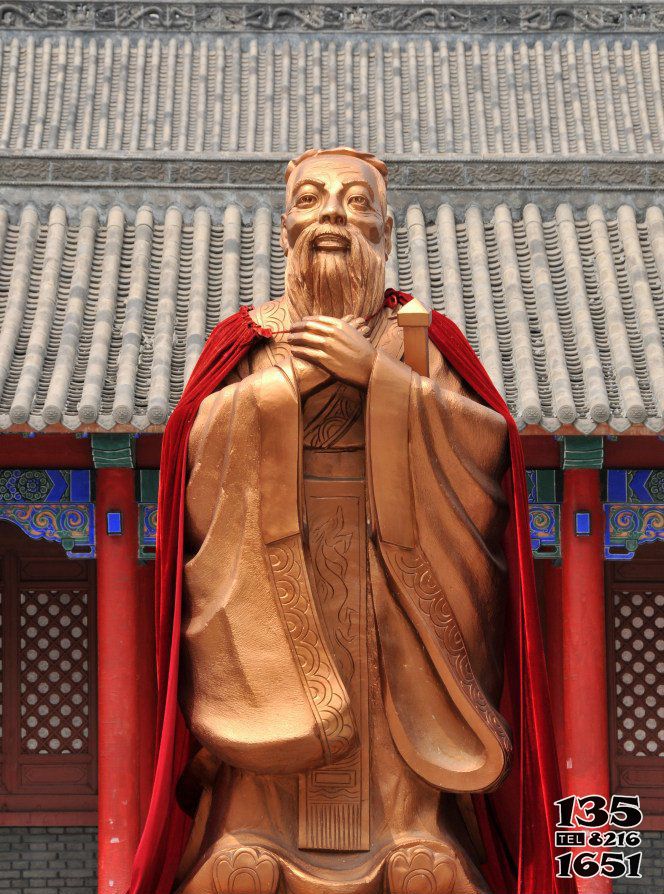 孔子雕塑-景區廣場擺放儒家學派創始人孔子玻璃鋼仿銅雕塑 孔子雕塑-景區廣場擺放儒家學派創始人孔子玻璃鋼仿銅雕塑高清圖片