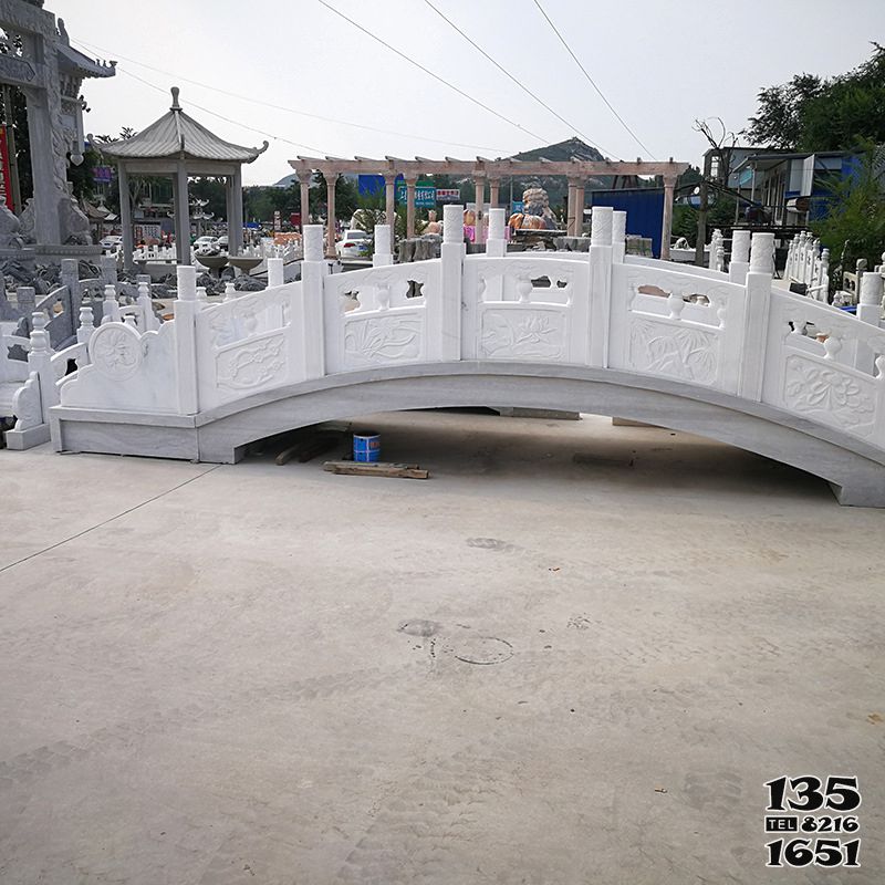 石橋雕塑-公園漢白玉石雕橋裝飾景觀雕塑 石橋雕塑-公園漢白玉石雕橋裝飾景觀雕塑高清圖片