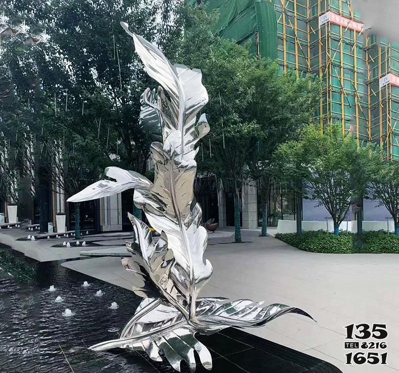 樹葉雕塑-不銹鋼公園樹葉雕塑 樹葉雕塑-不銹鋼公園樹葉雕塑高清圖片