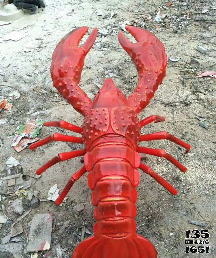 小龍蝦雕塑-大型仿真玻璃鋼紅色小龍蝦雕塑 小龍蝦雕塑-大型仿真玻璃鋼紅色小龍蝦雕塑