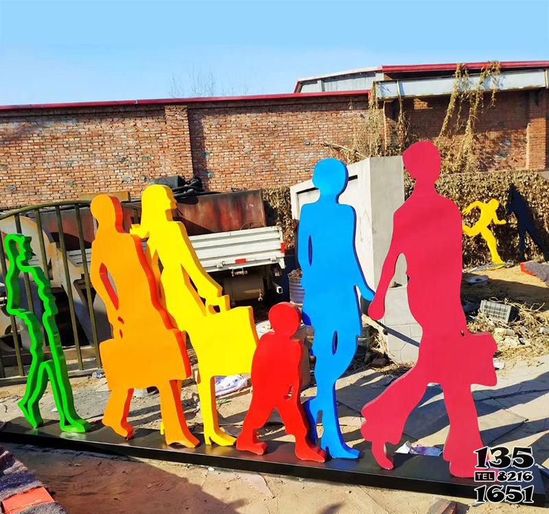 購物人雕塑-企業商場公園抽象購物人不銹鋼雕塑 購物人雕塑-企業商場公園抽象購物人不銹鋼雕塑高清圖片
