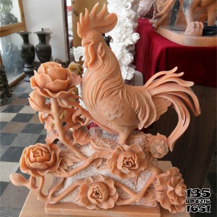 雞雕塑-室內(nèi)擺放的黃花石石雕創(chuàng)意雞雕塑 雞雕塑-室內(nèi)擺放的黃花石石雕創(chuàng)意雞雕塑高清圖片