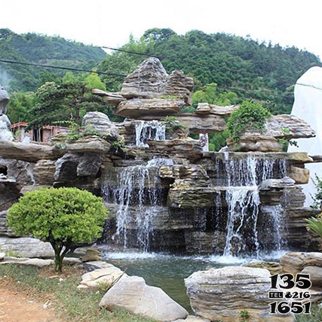 假山雕塑-景區(qū)千層奇石假山水池景觀 假山雕塑-景區(qū)千層奇石假山水池景觀高清圖片