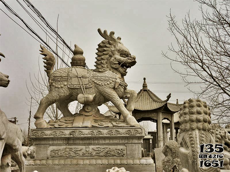 貔貅雕塑-石雕庭院廣場大型戶外動物景觀神獸貔貅雕塑 貔貅雕塑-石雕庭院廣場大型戶外動物景觀神獸貔貅雕塑高清圖片