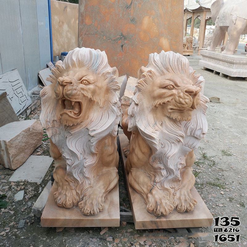 獅子雕塑-景區祠堂玻璃鋼大型仿真浮雕獅子雕塑 獅子雕塑-景區祠堂玻璃鋼大型仿真浮雕獅子雕塑高清圖片