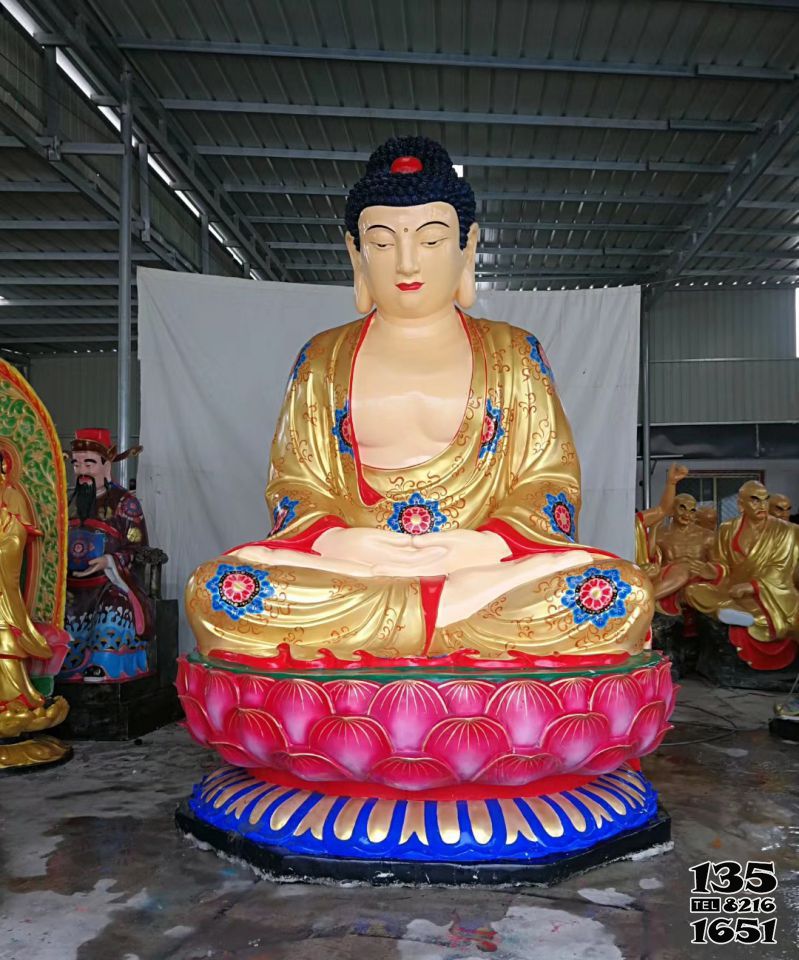 如來佛祖雕塑-寺廟佛堂玻璃鋼釋迦牟尼彩繪如來佛祖雕塑 如來佛祖雕塑-寺廟佛堂玻璃鋼釋迦牟尼彩繪如來佛祖雕塑高清圖片